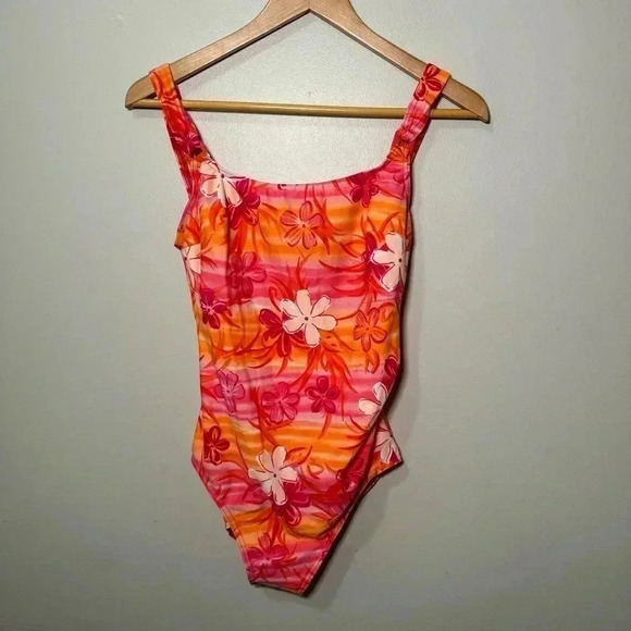 Vintage tropical beach girl y2k 90s one piece swim suit 6 - Picture 2 of 6